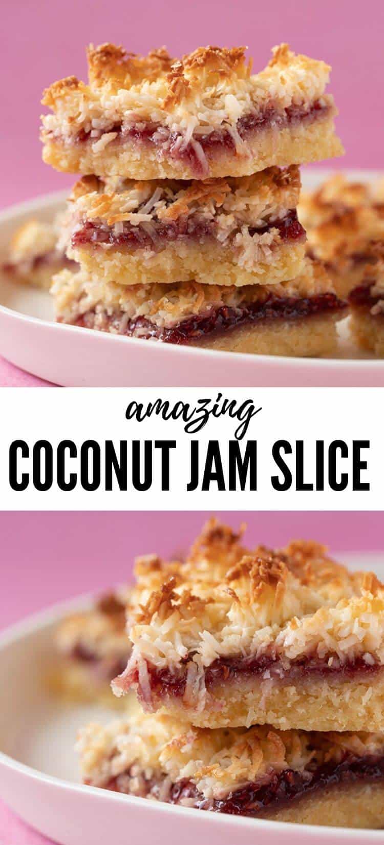 Perfect Coconut Jam Slice Sweetest Menu