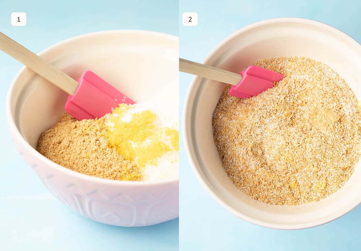 Step by step photos showing how to make Lemon Slice from scratch.