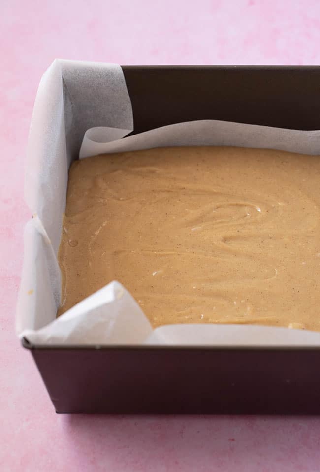 A baking pan filled with Gingerbread Fudge