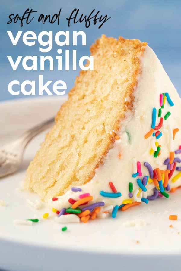 BEST Vegan Vanilla Cake (No Weird Ingredients) Sweetest Menu