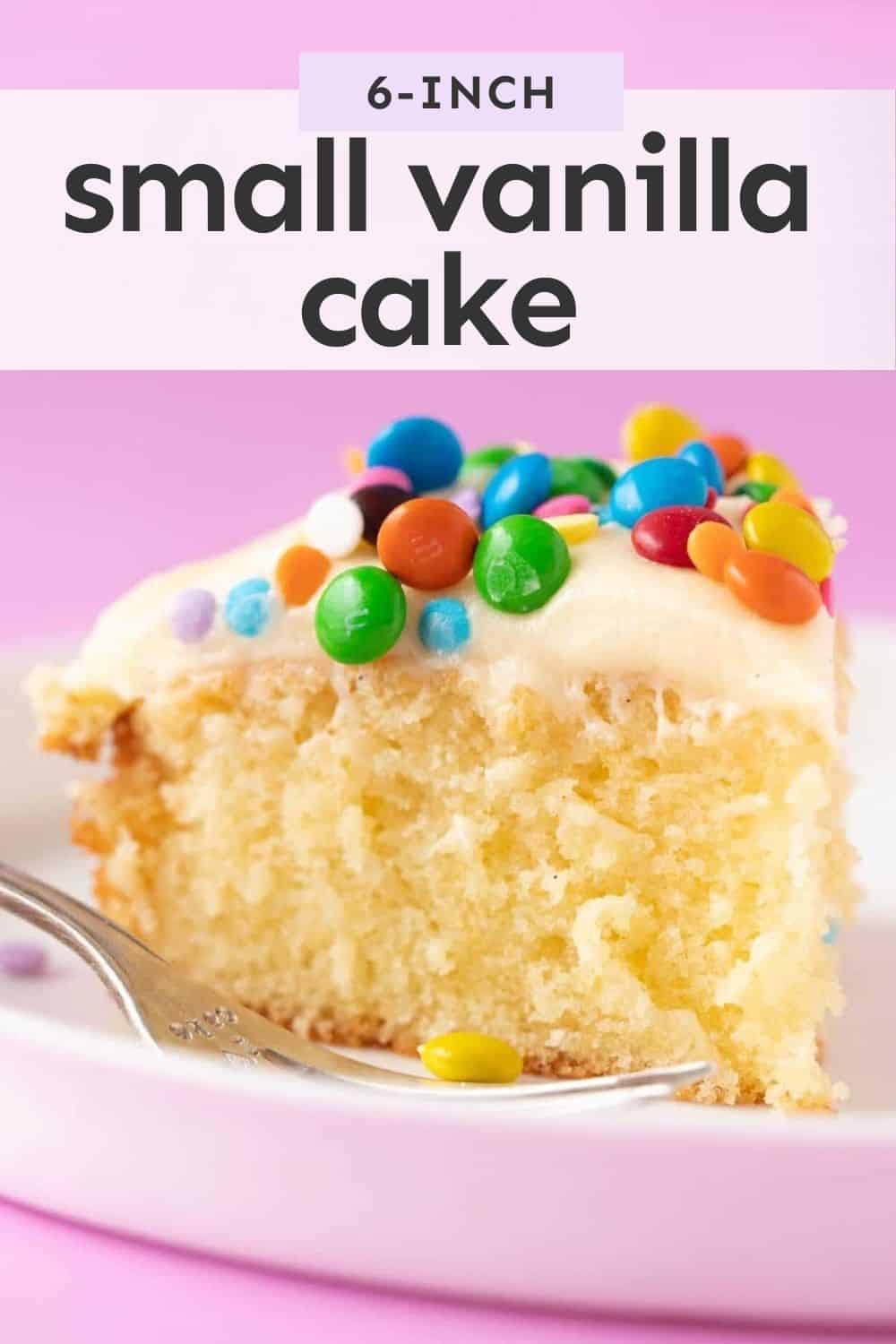 Amazing Small Vanilla Cake (6inch) Sweetest Menu