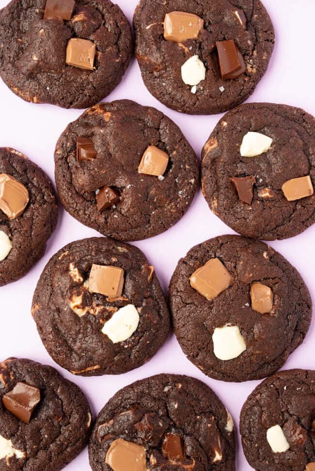 The BEST Triple Chocolate Cookies Sweetest Menu