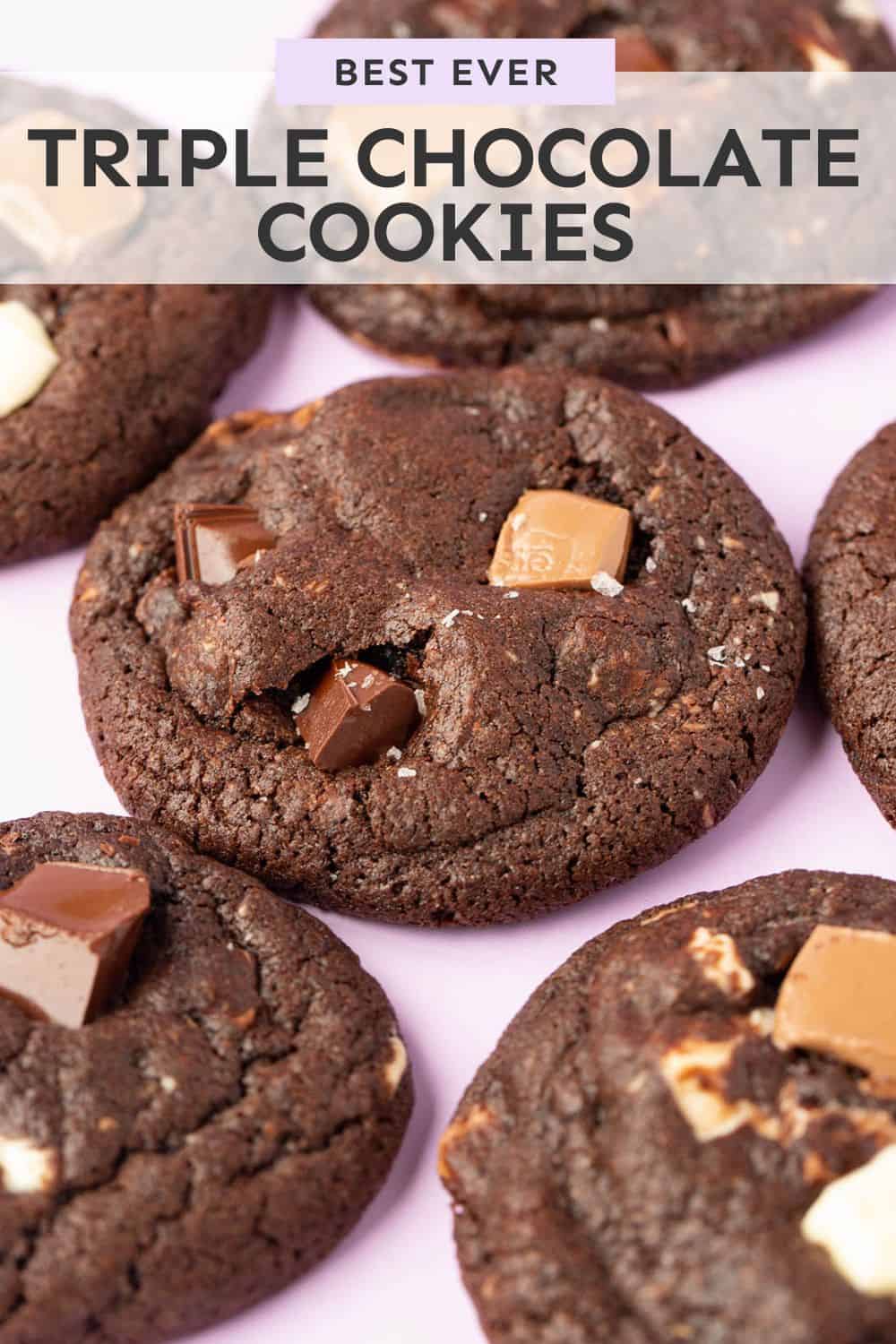 The BEST Triple Chocolate Cookies Sweetest Menu