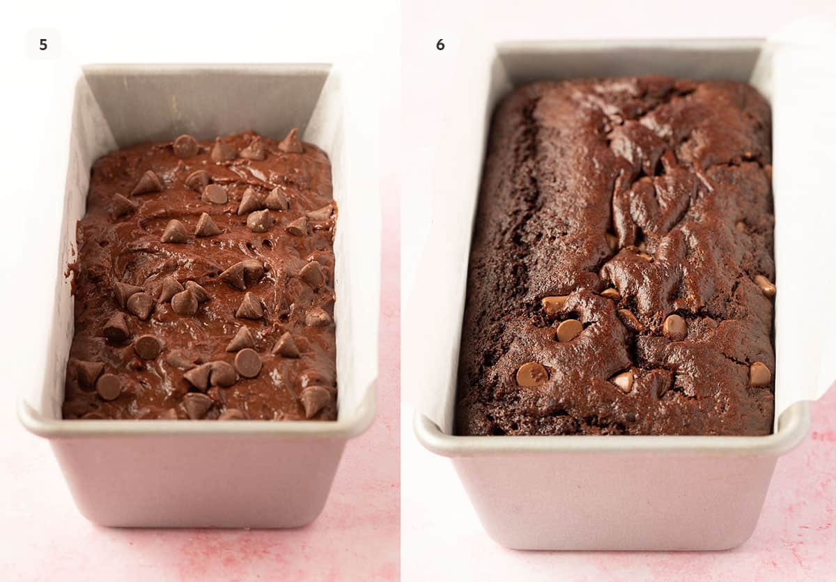 Chocolate Bread ready to go into the oven. 