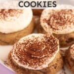 A plate of homemade Tiramisu Cookies