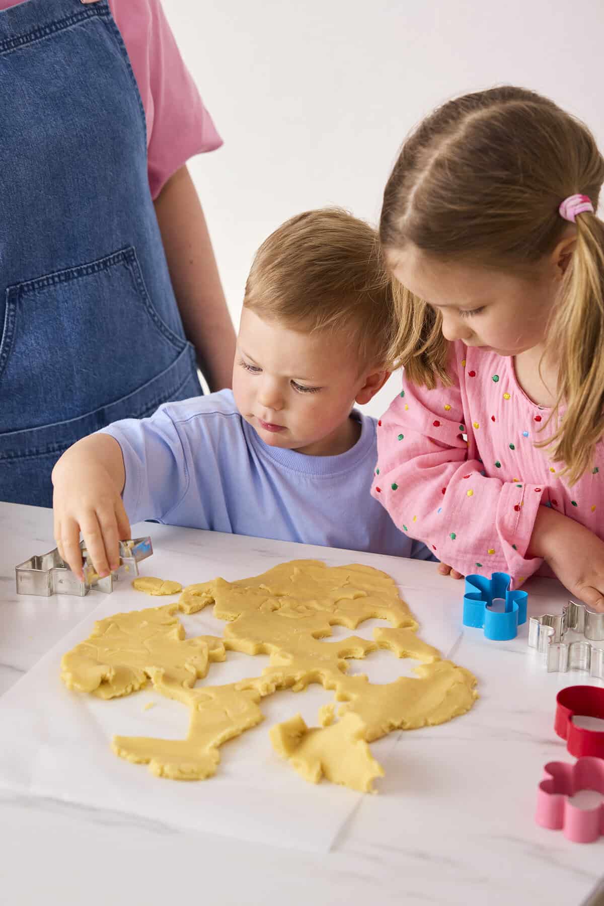 Jessica Holmes baking cookies in her kitchen.