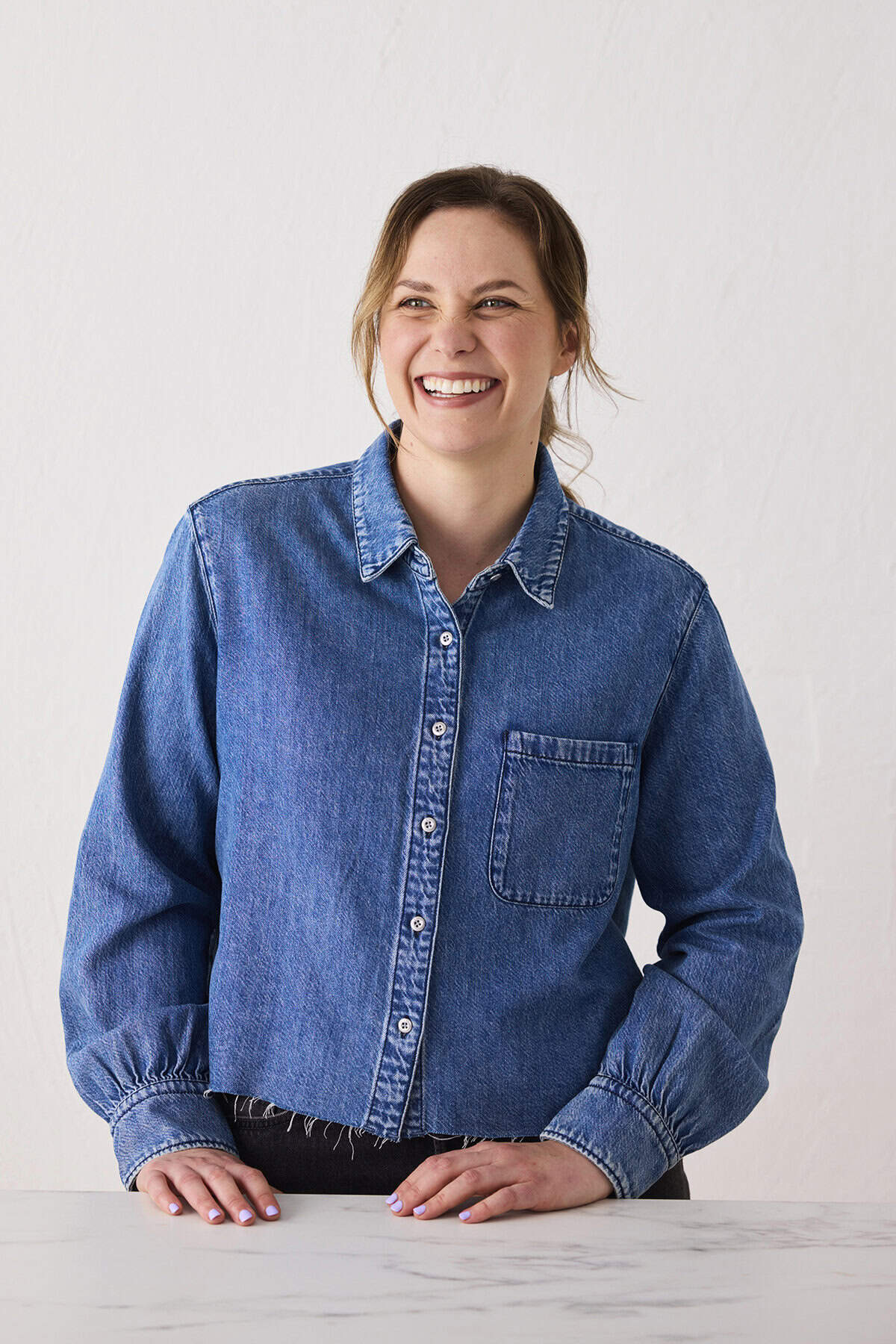 Jessica Holmes smiling at the camera