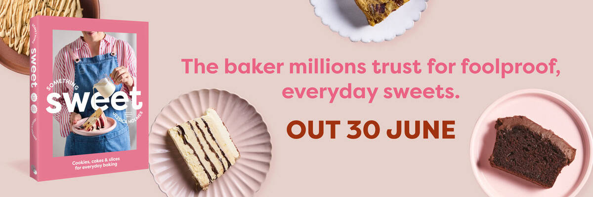 A beautiful ad for Jessica Holmes' new cookbook