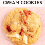 Beautiful strawberry cookie