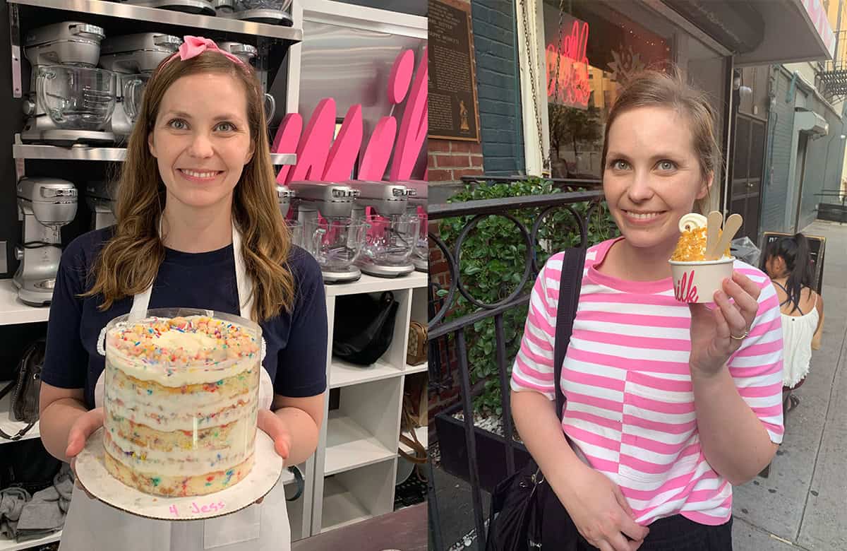 Cookbook author and food blogger, Jessica Holmes at Milk Bar Bakery in New York and Los Angeles.