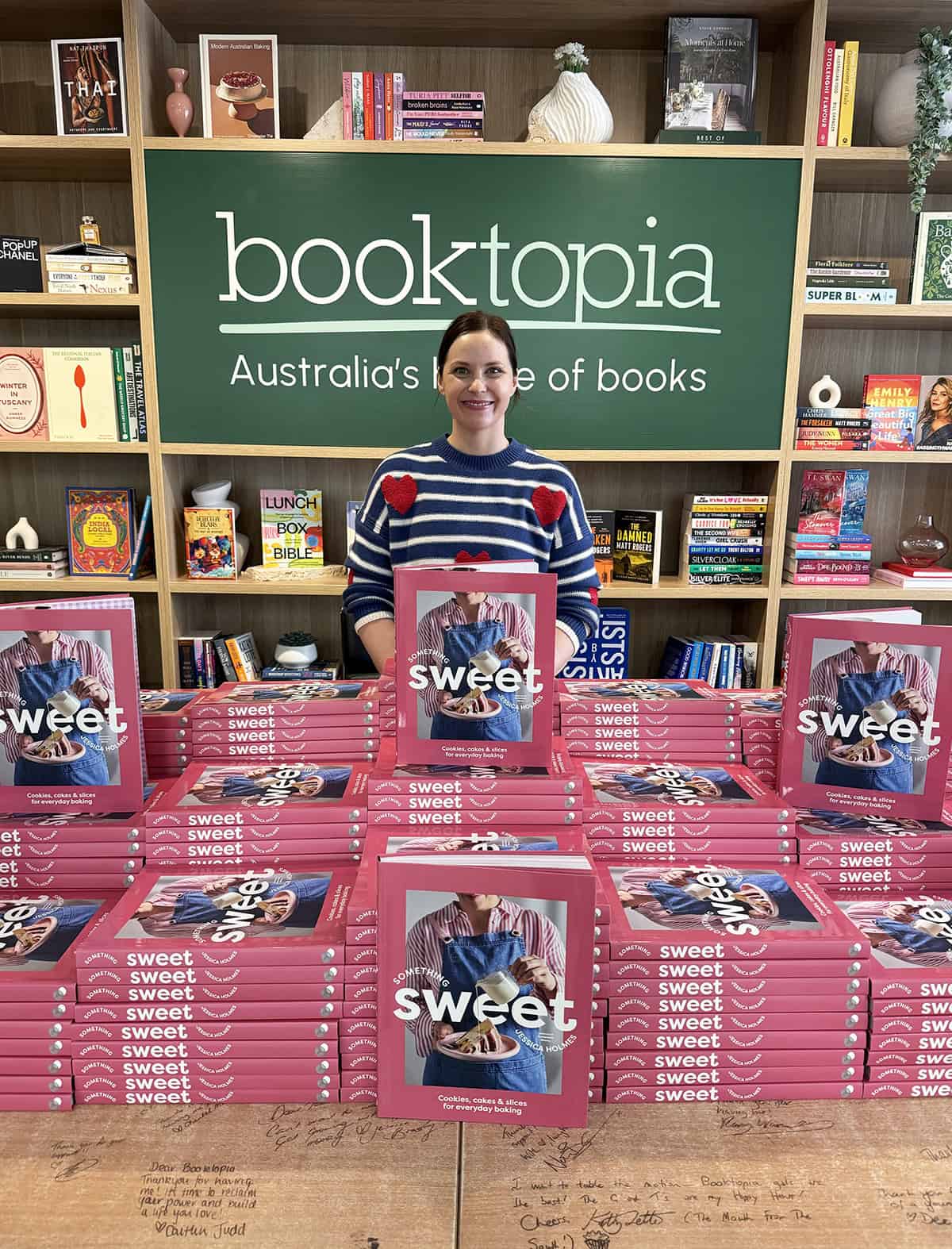 Jessica Holmes at Booktopia office in Sydney.