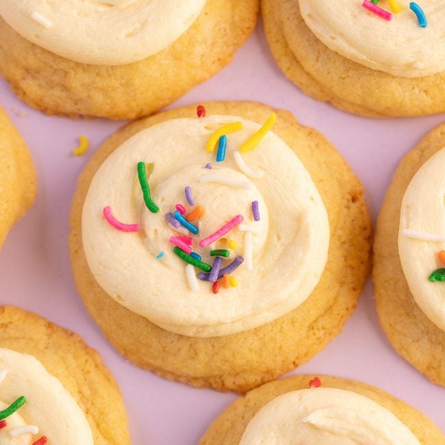 Beautiful birthday cake cookies